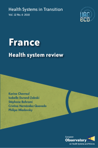 Health Systems in Transition / France, Vol.12, No.6, 2010