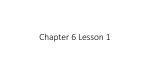 Chapter 6 Lesson 1