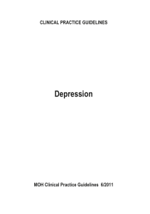 Depression - National Medical Research Council