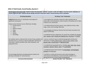 Social Studies, 2nd 9 weeks