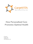 How Personalized Care Promotes Optimal Health