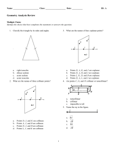 Geometry Analysis Review