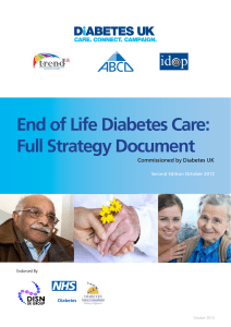 End of Life Diabetes Care