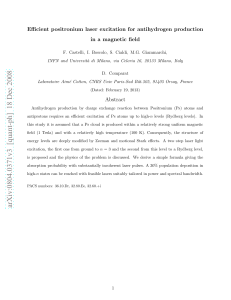 Efficient positronium laser excitation for antihydrogen production in a