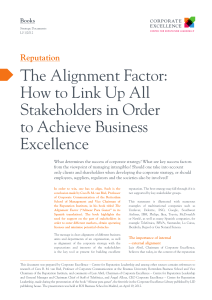 The Alignment Factor: How to Link Up All Stakeholders in Order to