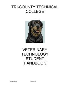 tri-county technical college veterinary technology student