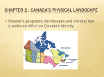 Chapter 2 : Canada`s Physical Landscape