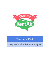 Teachers Pack - Kent Air Quality