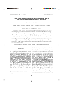 Molecular-level mechanisms of quartz dissolution under neutral and