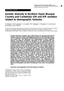 Genetic diversity in Northern Spain (Basque Country and Cantabria