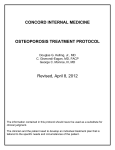 Osteoporosis Treatment Protocol