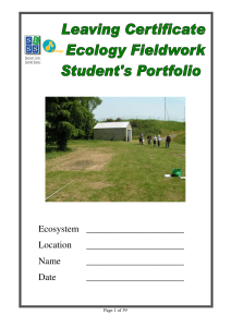 Ecology Portfolio