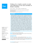 Evidence for a trophic cascade on rocky reefs following sea