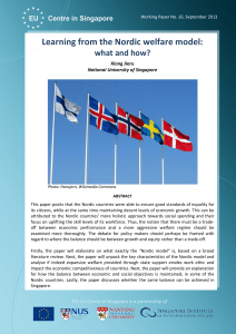 Learning from the Nordic welfare model