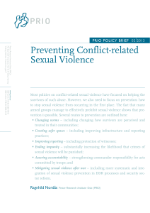 Preventing Conflict-related Sexual Violence