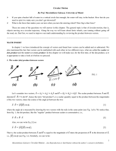 Notes on circular motion - University of Miami Physics Department