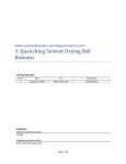 Safely quenching solvent stills