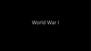World War I - aum.edu.mm