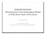 Development of the Hydrological Model in Volta River Basin, West