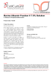 Bovine Albumin Fraction V 7.5% Solution