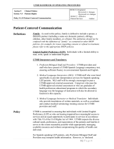 Patient-Centered Communication