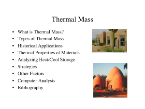Thermal Mass