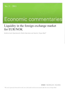 Liquidity in the foreign exchange market for EUR/NOK by Kathrine