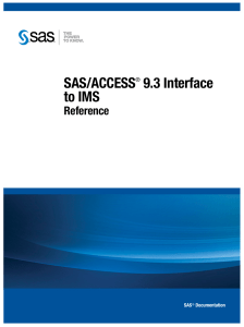 SAS/ACCESS 9.3 Interface to IMS: Reference