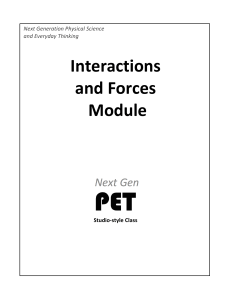 Interactions!! and!Forces! !Module!