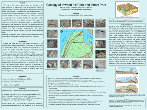 Geology of Inwood Hill Park and Isham Park