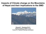 Impacts of Climate change on the Mountains of Nepal
