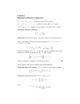 Binomial Coefficients, Congruences, Lecture 3 Notes