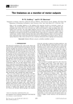 The thalamus as a monitor of motor outputs