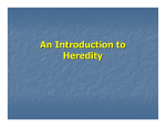 An Introduction to Heredity