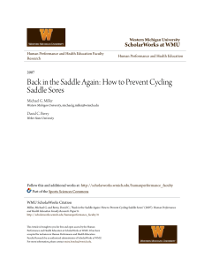 Back in the Saddle Again: How to Prevent Cycling Saddle Sores