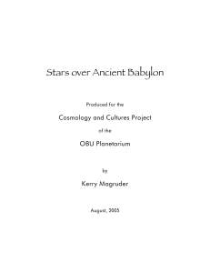 Stars over Ancient Babylon