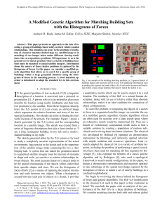 A Modified Genetic Algorithm for Matching Building Sets with the