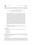 Efficiency of an Electrical Machine in Electric Vehicle Application