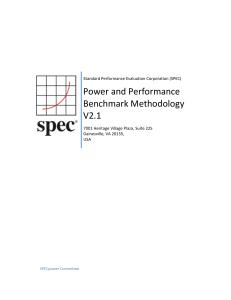 Power and Performance Methodology