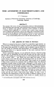 TIME ASYMMETRY IN ELECTRODYNAMICS AND COSMOLOGY