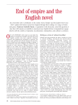 End of empire and the English novel (BAR 19