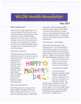 WLON Health Newsletter May 2017