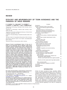 review ecology and neurobiology of toxin avoidance and the