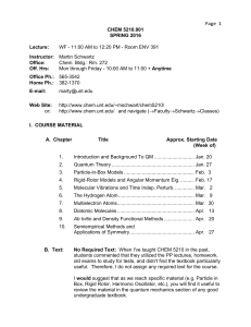 Handout - UNT Chemistry