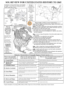 SOL REVIEW FOR UNITED STATES HISTORY TO 1865