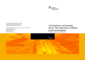 Leaving home and housing prices. The Experience of Italian