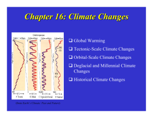 Chapter 16: Climate Changes