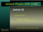 General Physics (PHY 2130) - Wayne State University Physics and
