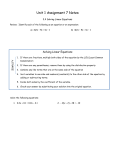 Unit 1 Assignment 7 Notes