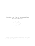 Externality in the Theory of International Trade: Some Basic Concepts
